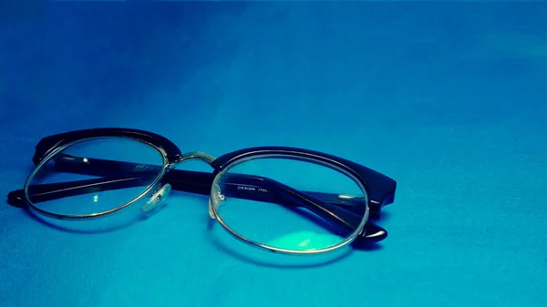 Specs Blauwe Achtergrond — Stockfoto