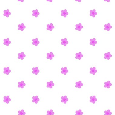küçük pembe çiçekler model sorunsuz vektör.