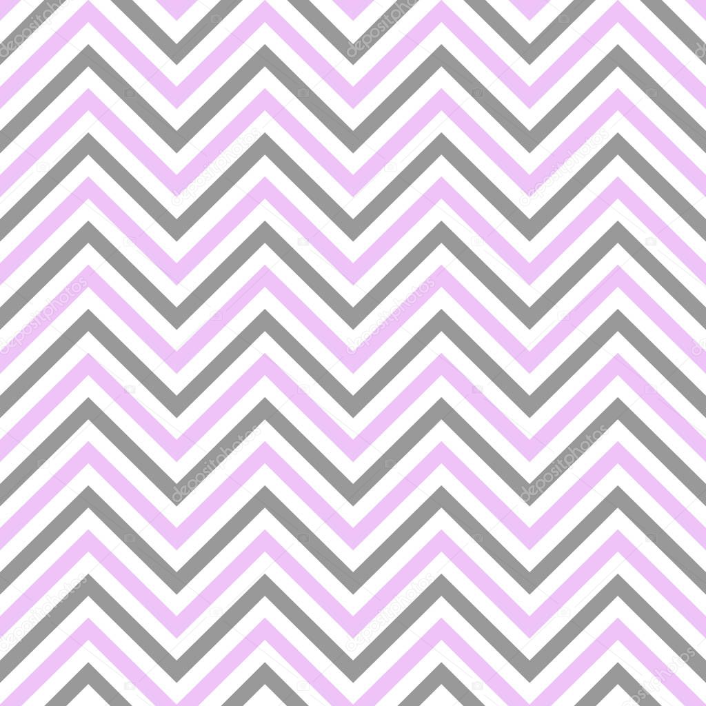 chevron white gray pink seamless pattern vector.