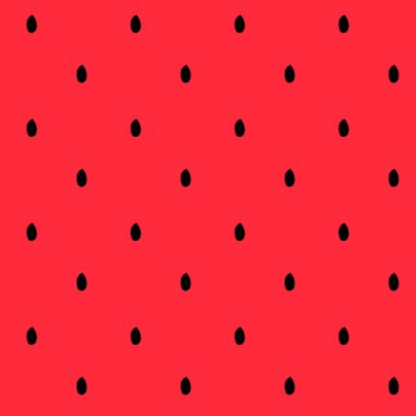 Kırmızı karpuz hamuru ile tohum model sorunsuz vektör.