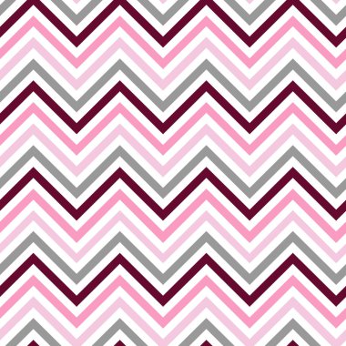 Chevron pembe beyaz gri Bordo Dikişsiz desen vektör.