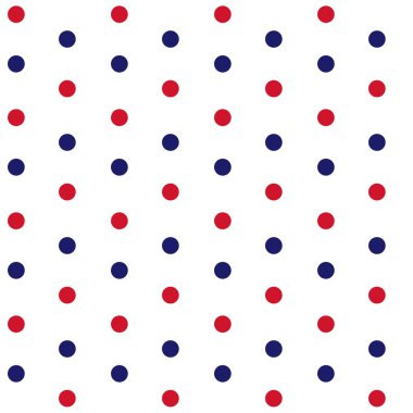 Beyaz arka plan deniz Tema Dikişsiz desen vektör kırmızı ve mavi noktalar.