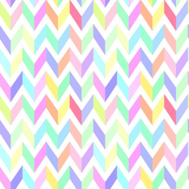 Chevron pastel renkli model sorunsuz vektör.