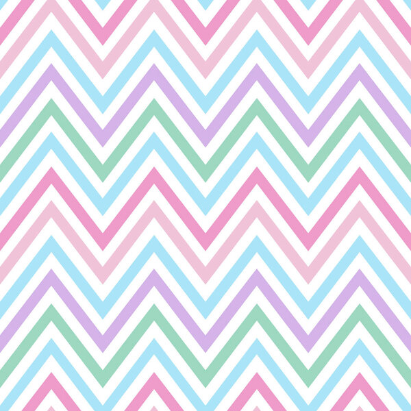 chevron pastel colorful spring pink blue purple green turquoise pattern seamless vector.
