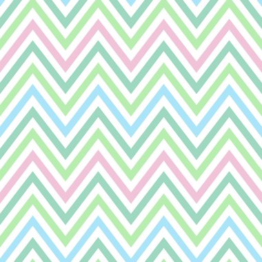 Chevron pastel renkli bahar pembe mavi yeşil turkuaz model sorunsuz vektör.