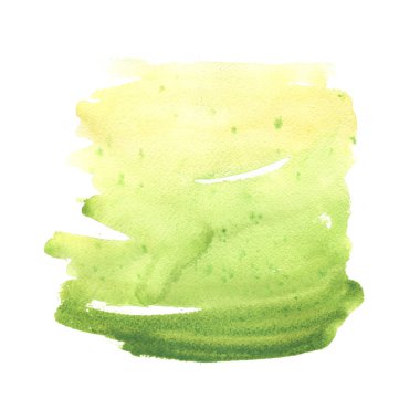 El Beyaz arka plan üzerinde soyut suluboya çizin. Gazetede sıçramasına renk. Nokta. Doku arka plan. Yeşil ve altın