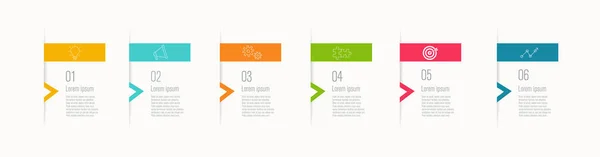 Vektorová Infografická Šablona Infographics Business Concept — Stockový vektor