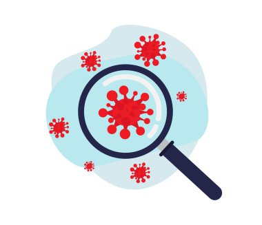 Coronavirus araştırma aşısı vektör çizimi