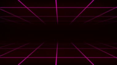 Sentetik dalga retro ızgara arkaplanı