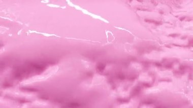 Pembe sıvı renk, soyut animasyon 4k