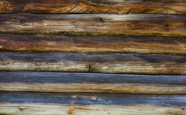 Holzwand Aus Baumstämmen Als Hintergrundstruktur — Stockfoto