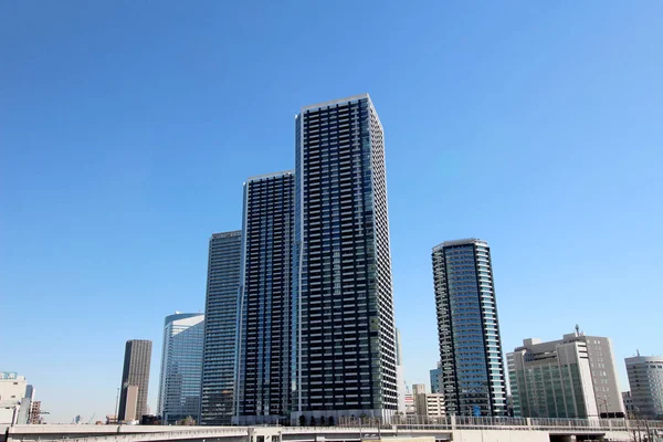 Torre Apartamento Construido Zona Reurbanización Bahía Tokio Frente Mar — Foto de Stock