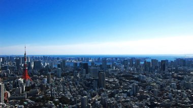 Tokyo Kulesi ve Tokyo manzara