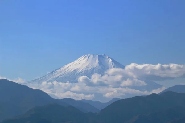 Fuji Dağı Ile Japonya Dağlar Toplayan — Stok fotoğraf