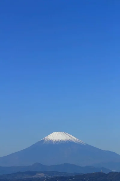 Fuji Arka Plan Malzeme Mavi Üniforma — Stok fotoğraf