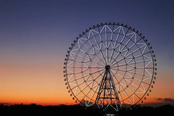 Reuzenrad Hemel Van Zonsondergang — Stockfoto