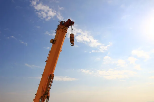 Crane Extending Blue Sky — Stock Photo, Image