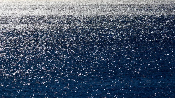 Landschaft Des Meeres Das Sonnenlicht Reflektiert — Stockfoto