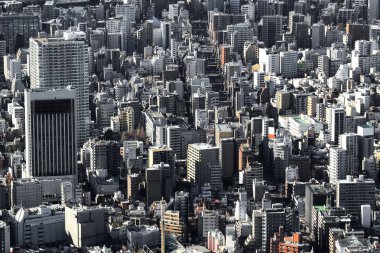 Havadan gördün Tokyo yerleşim bölgesinde