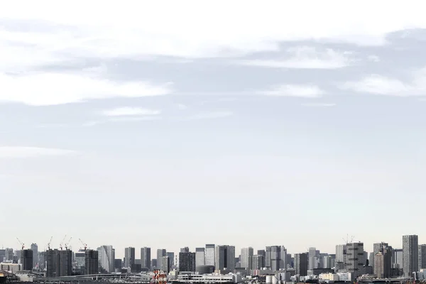 Een Landschap Van Een Hoogbouw Appartement Dat Aan Waterkant Tokio — Stockfoto