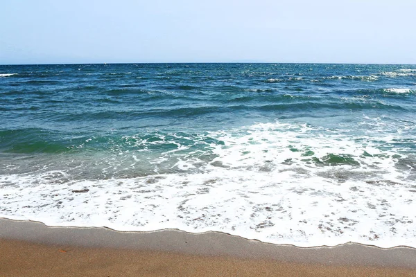 Τοπίο Κύματα Για Εξαχθούν Προς Την Παραλία — Φωτογραφία Αρχείου
