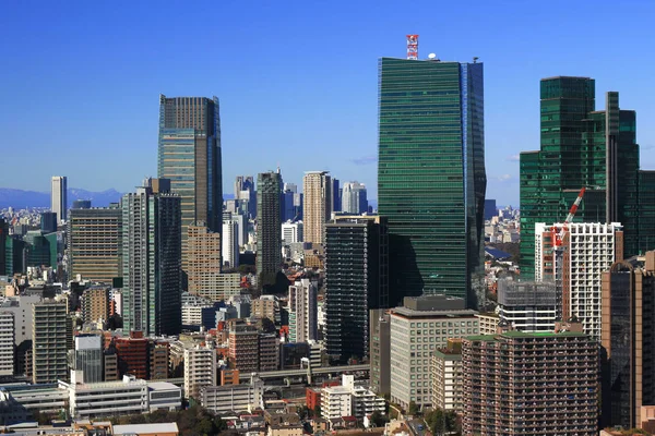Nerede çeşitli binalar sıraya Tokyo manzara