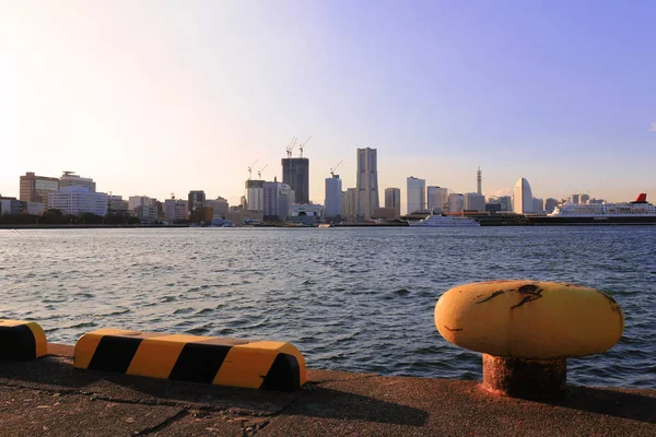 Paisaje Moderno Ciudad Portuaria Yokohama — Foto de Stock