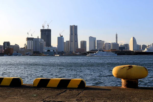 Paisaje Moderno Ciudad Portuaria Yokohama — Foto de Stock