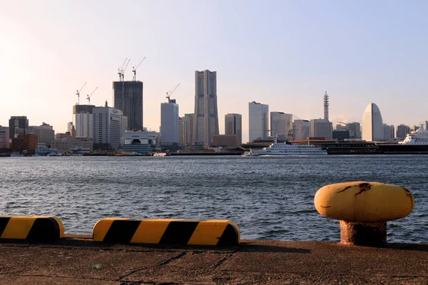 Paisaje Moderno Ciudad Portuaria Yokohama — Foto de Stock