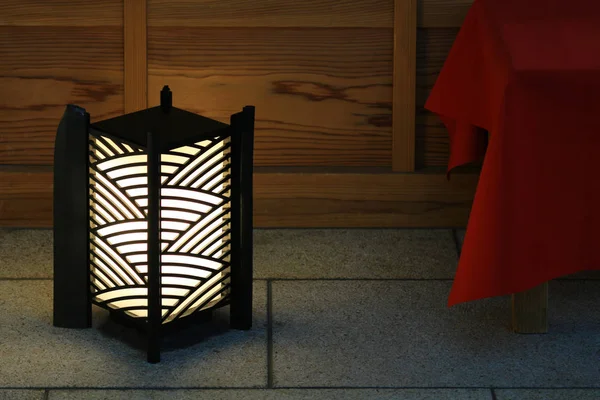 Japanese lanterns placed at the entrance of Japanese style architecture