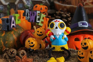 Natürmort Cadılar Bayramı görüntüsü dekorasyon