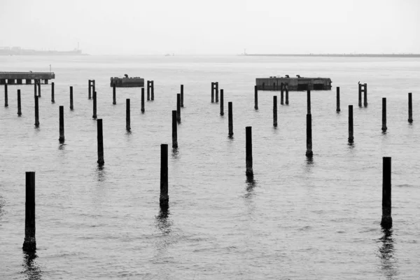 Fantastic Scenery Many Piles Sea — Stock Photo, Image