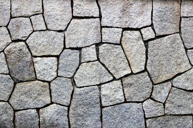 Arka plan malzemesi olarak yığılmış beyaz taşlardan oluşan bir duvarın fotoğrafı