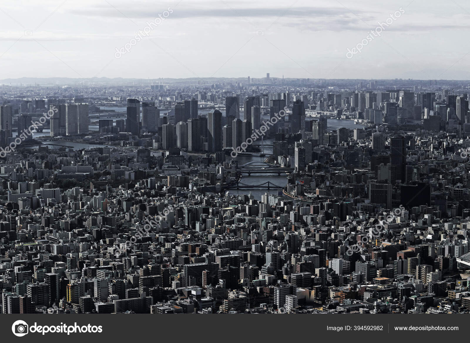 Scenery Tokyo Bay Area Seen Observatory Tokyo Sky Tree Stock Photo Image By C Kazwako