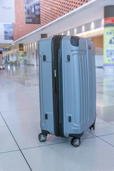 suitcase travel at New Chitose airport, Sapporo, Japan.