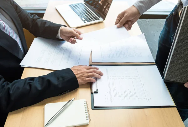 Boss received a letter of resignation from employee on the table