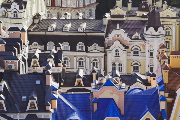 Roofs of European houses