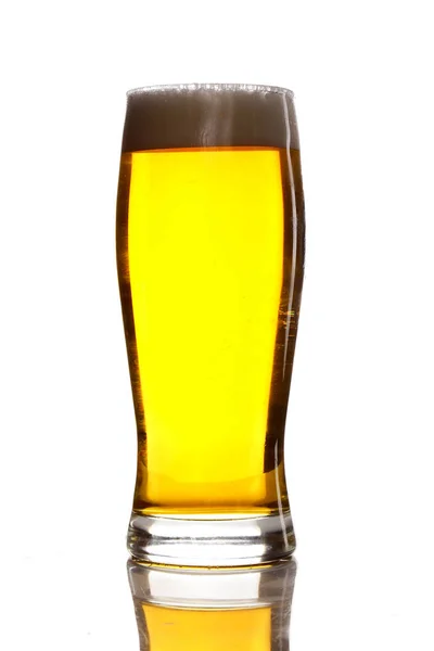 Келих Чашка Пива Ізольовані Білому Тлі — стокове фото