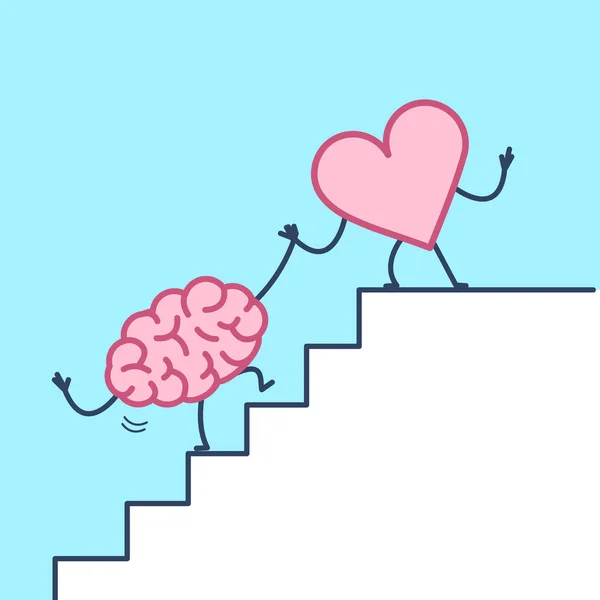 Beyin Yardımcı Başarı Merdivenlerde Menekşe Arka Plan Üstünde Kutsal Kişilerin — Stok Vektör