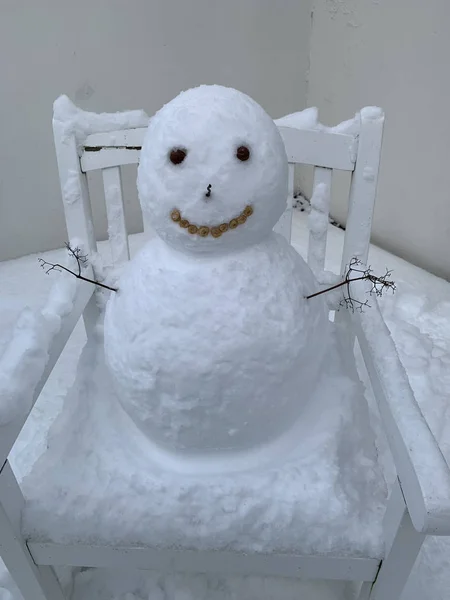 Snowman na Islandu — Stock fotografie