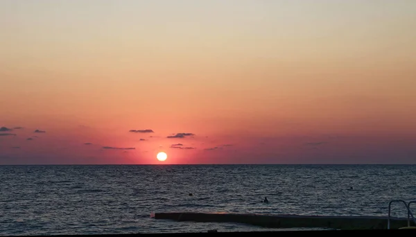 Pôr do sol no Mar Negro — Fotografia de Stock