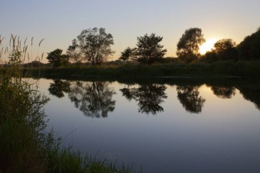 Orta Rusya 'da Voronezh Nehri kıyısında sıcak, sessiz bir yaz akşamı.