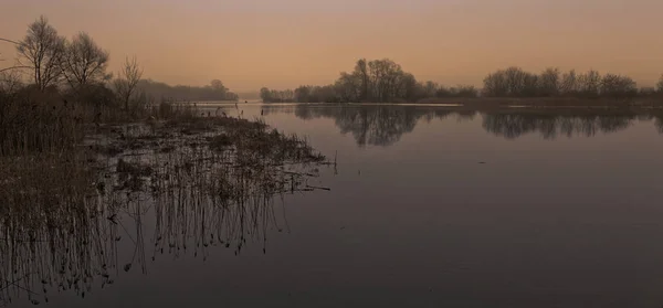 Hermosos tonos de color de la zona costera del río Voronezh en el período inicial de la primavera . — Foto de Stock