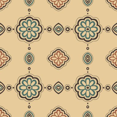 Soyut oryantal desen doodle zentangle