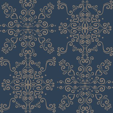 Soyut oryantal desen doodle zentangle