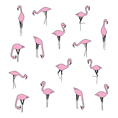 Pembe Flamingo ayarla