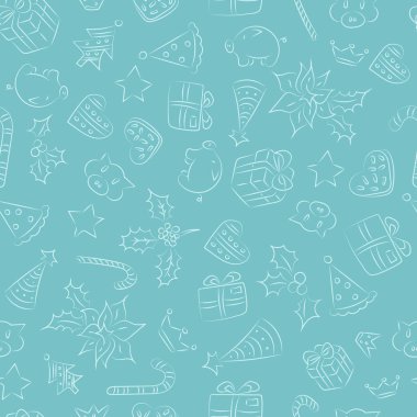 Sunni Noel yama logo, omela, Hediyelik, domuz, çerezleri seamless modeli