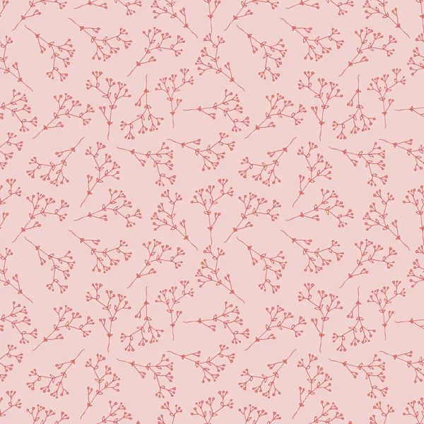 Herbs and flowers Botanical seamless pattern in sketch style Vector Graphics