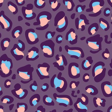 Renkli Leopar deri spot, lekeleri yazdırın. Sıçrama ile Seamless Modeli