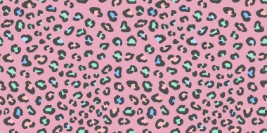 Leopar deri spot, lekeleri yazdırın. Sıçrama ile Seamless Modeli